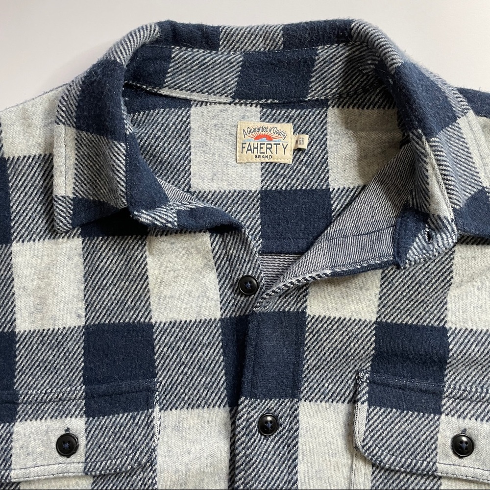 Faherty Legend Sweater Arctic Buffalo Shirt